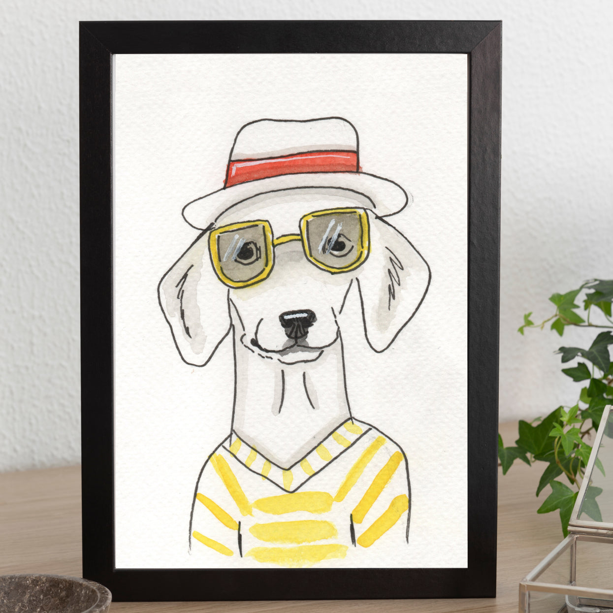 Original Watercolor Illustration, "Sunny Days"