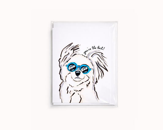 Best Dog Dad- Funny Fathers Day Card