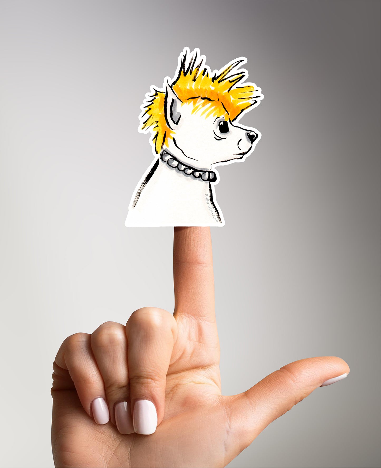 Rockstar Dog Funny Sticker