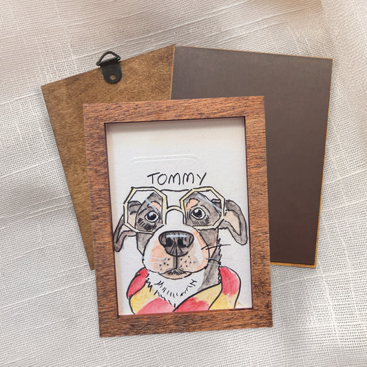 2.5x3.5" Wooden Frame