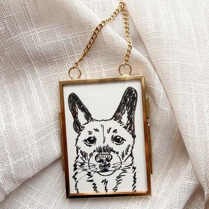 2.5x3.5" Gold Frame