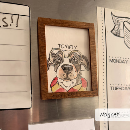 2.5x3.5" Wooden Frame
