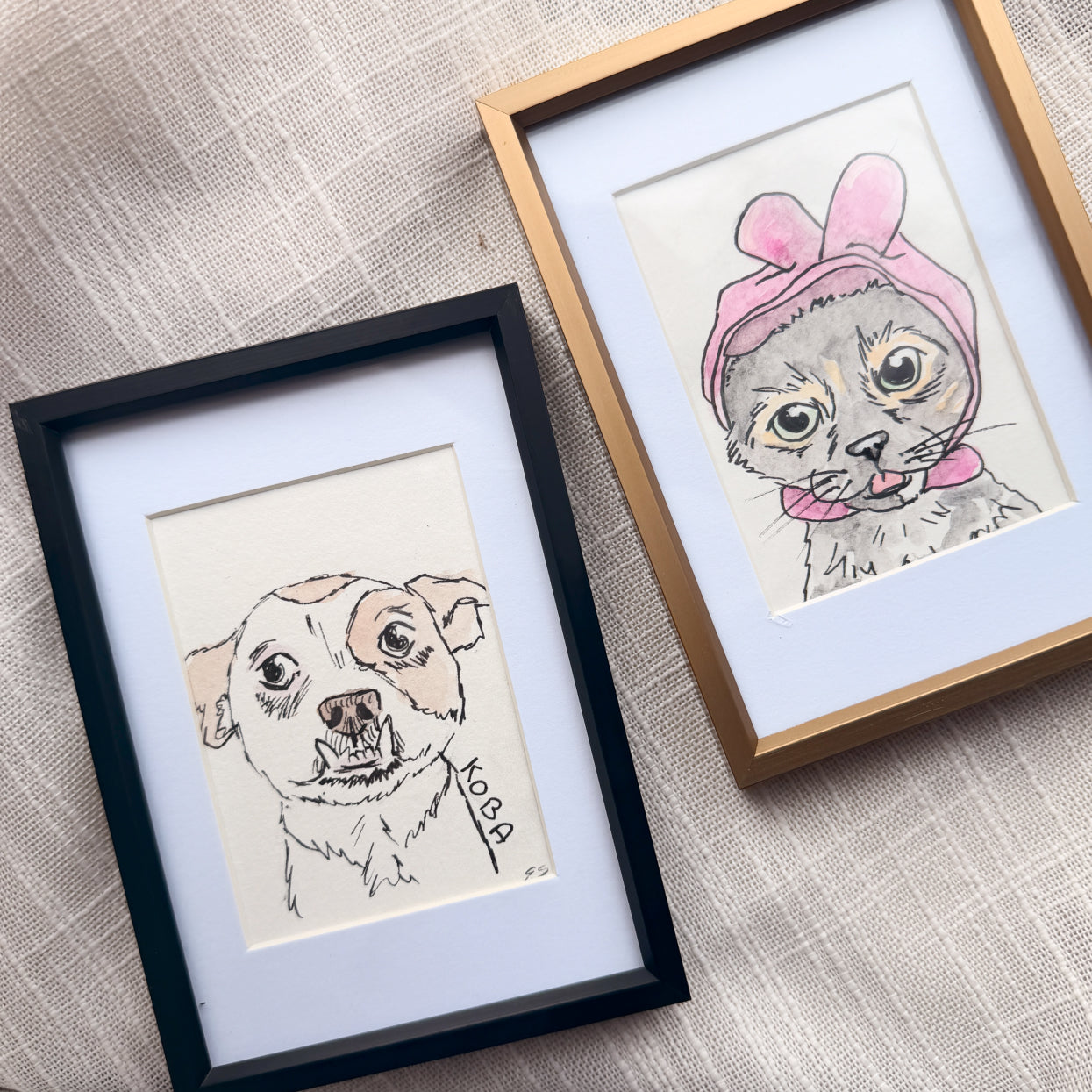 3.5x5" Metal Frame with Mat