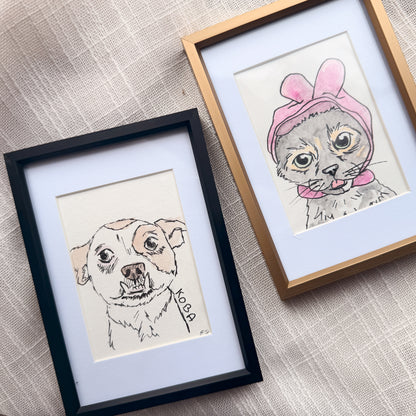 3.5x5" Metal Frame with Mat