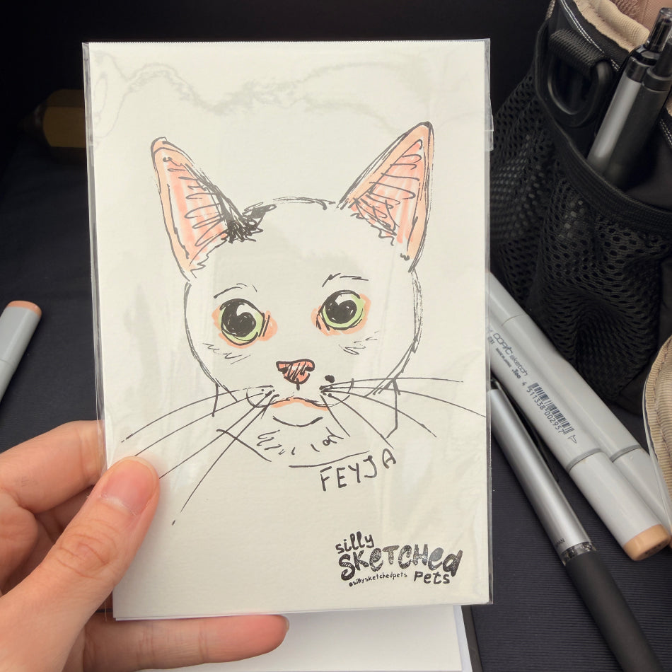 Sketchy Doodle Pet Portrait
