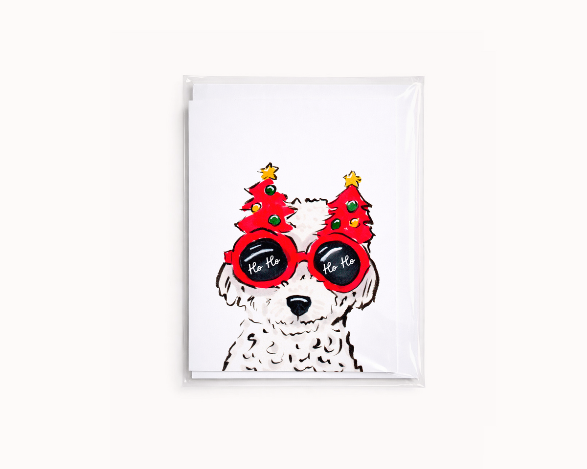 Ho Ho - Funny Dog Lover Holiday Card