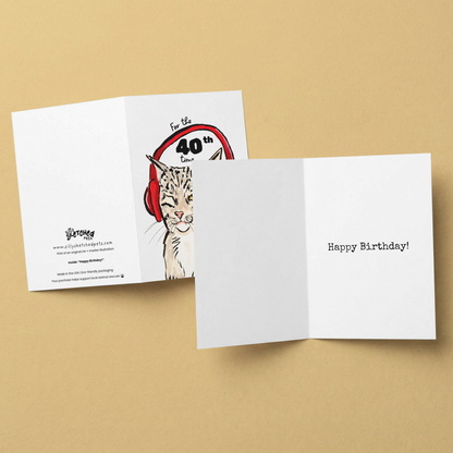 40th Birthday Greeting Card