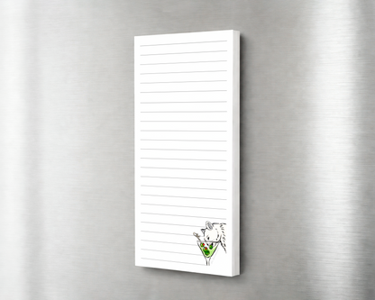 Martini Cat -Funny Cat Magnetic Fridge Notepad