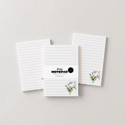 Martini Cat -Funny Cat Magnetic Fridge Notepad