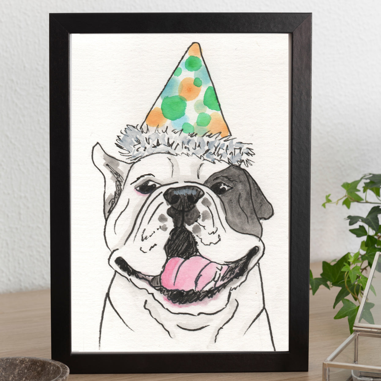 Original Watercolor Illustration, "Raise the Woof"