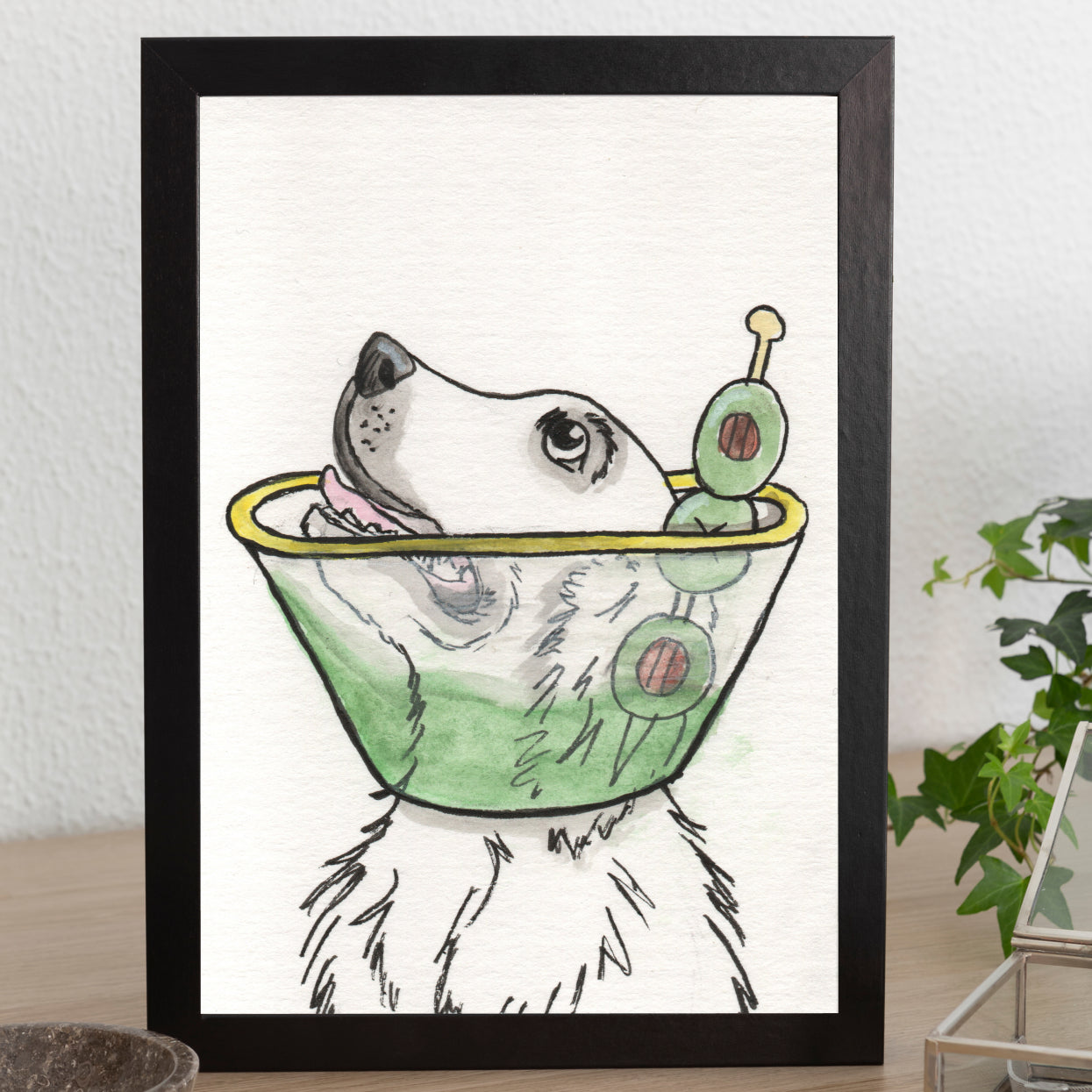 Original Watercolor Illustration, "Tini-Bit-Better"