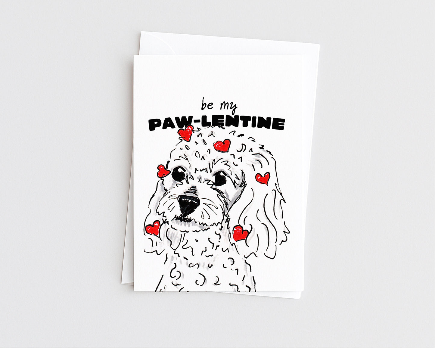 Be my Paw-lentine- Funny Dog Valentine Card