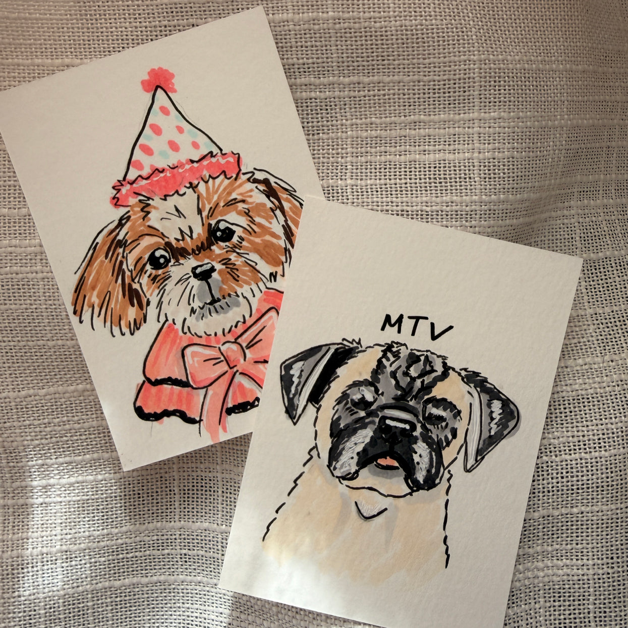 Silly Sketched Pet Portrait