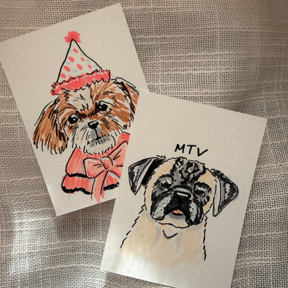 Silly Sketched Pet Portrait