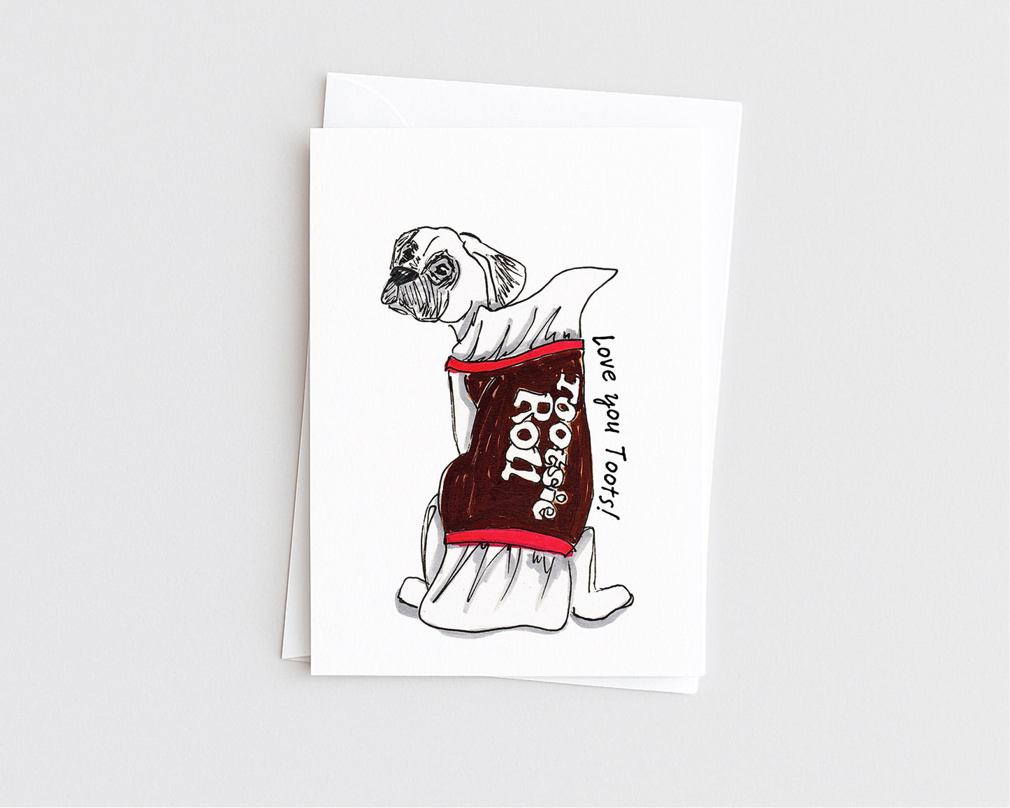 Love you Toots!- Funny Dog Love Card