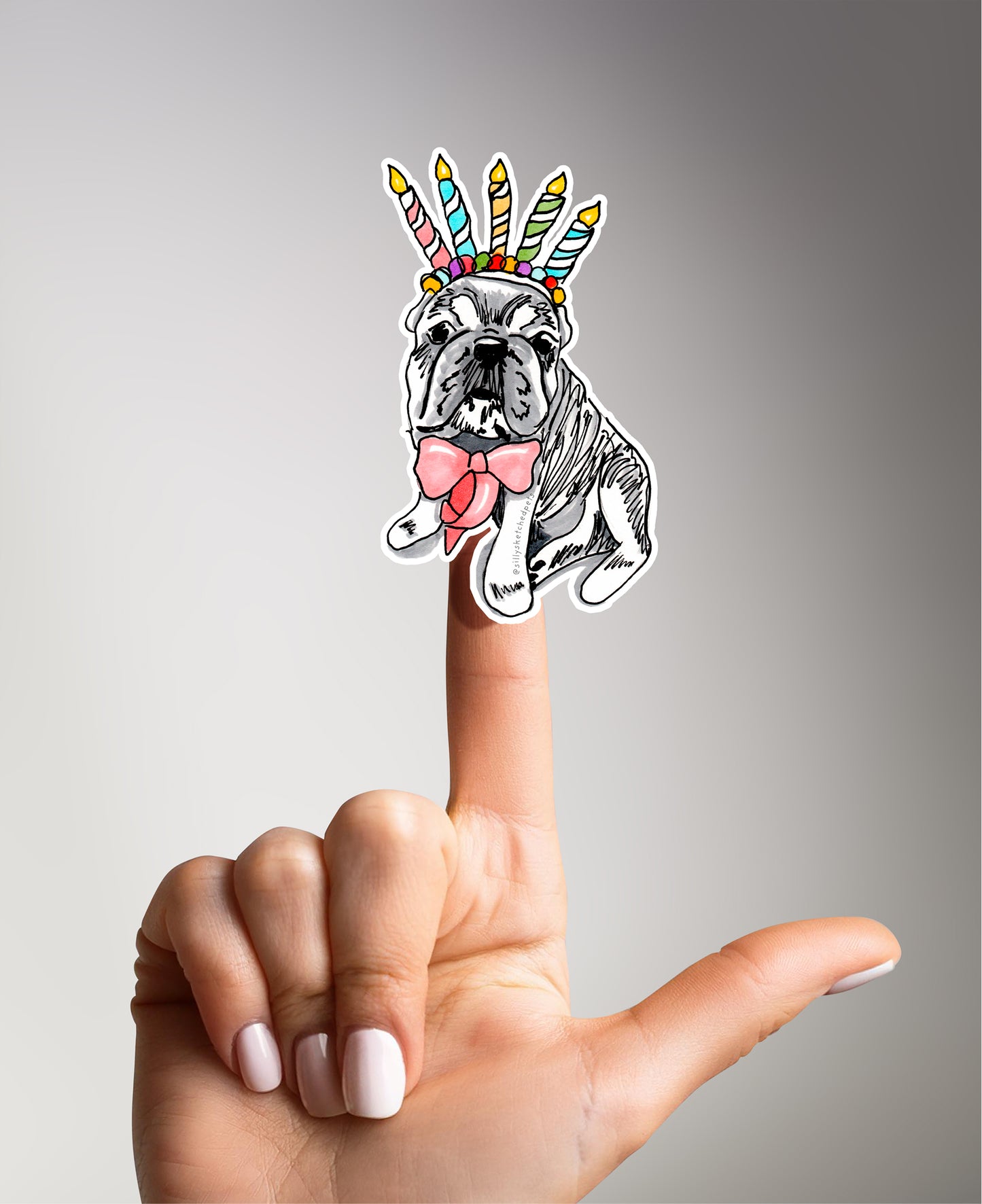 Candle Dog - Funny Dog Sticker