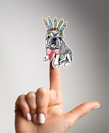 Candle Dog - Funny Dog Sticker