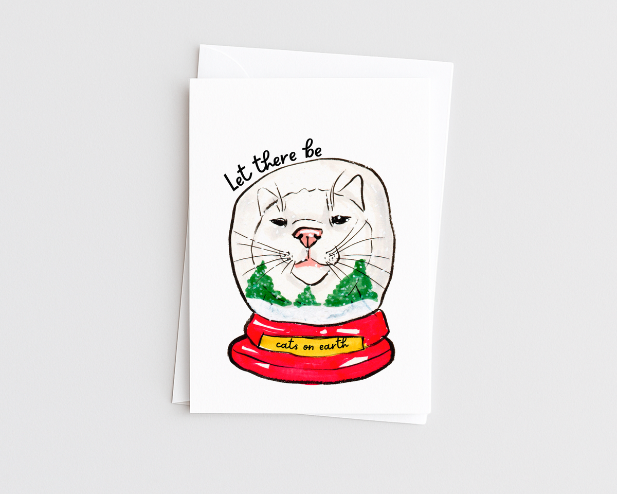 Let there be Cats- Funny Cat Lover Holiday Card