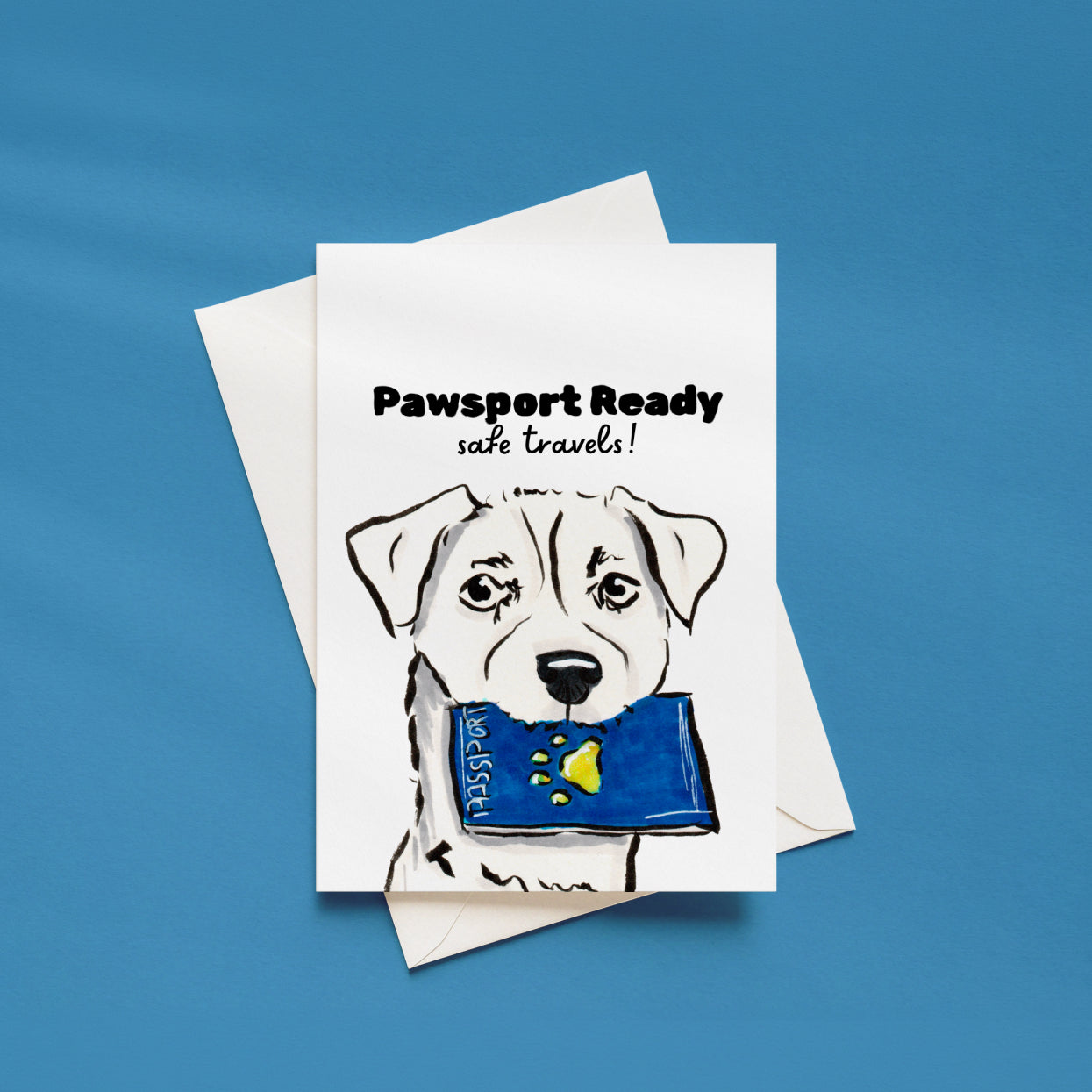 Pawsport Ready Travel Greeting Card
