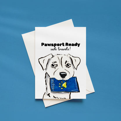 Pawsport Ready Travel Greeting Card