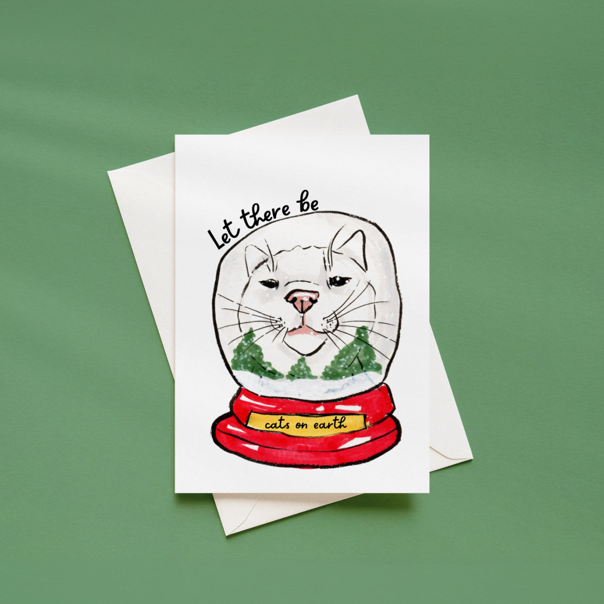 "Let there be Cats" Holiday Greeting Card