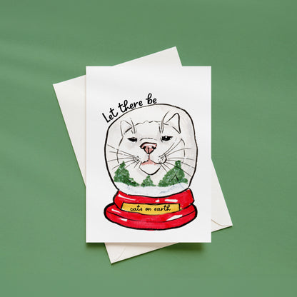 "Let there be Cats" Holiday Greeting Card