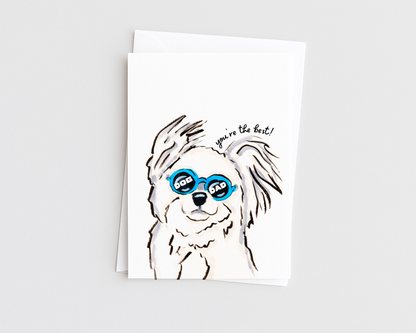 Best Dog Dad- Funny Fathers Day Card