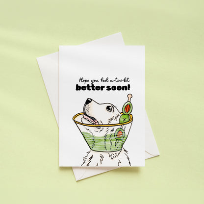 "Feel a-tini-bit Better Soon" Greeting Card