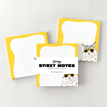 Cool Cat Sticky Notes