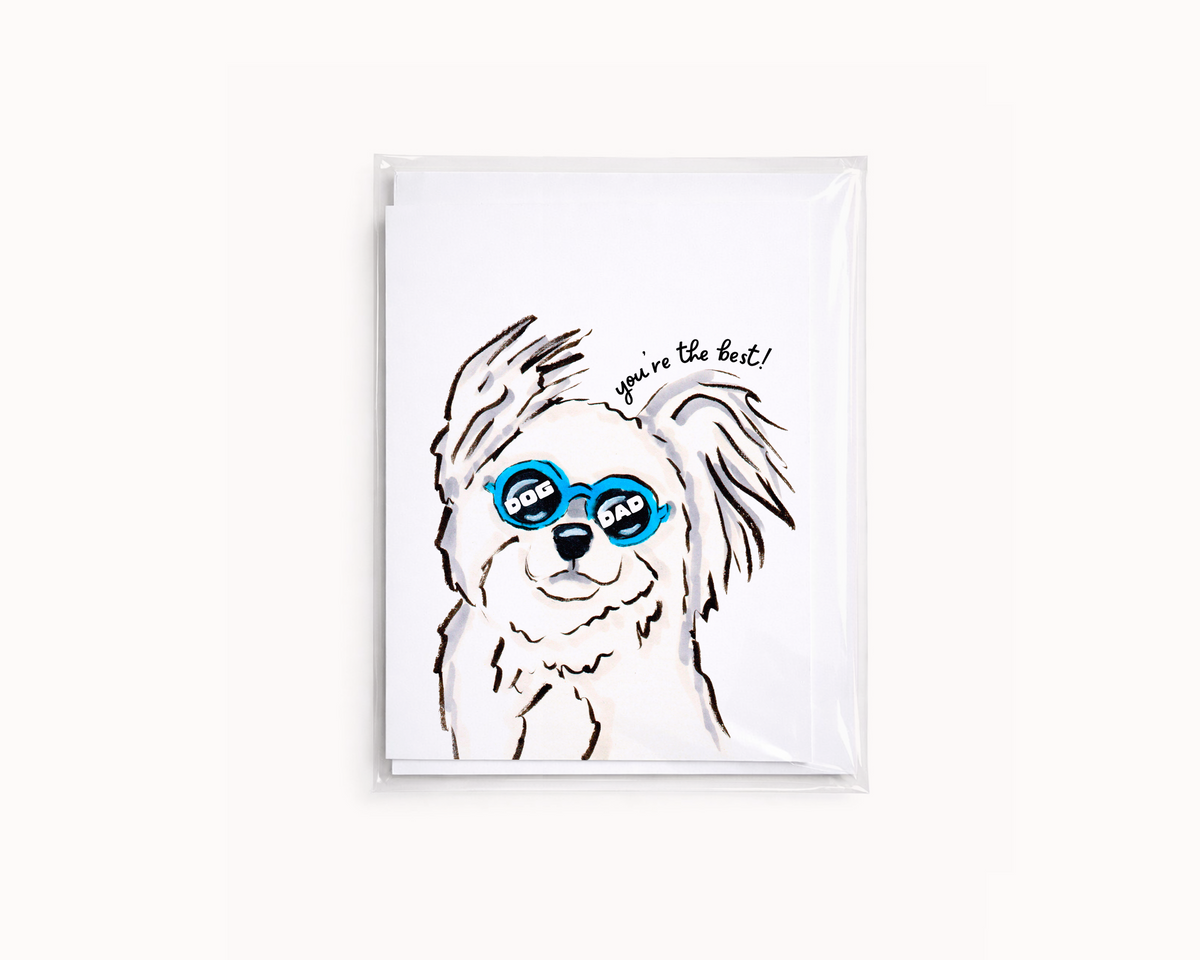 Best Dog Dad- Funny Fathers Day Card