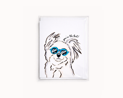 Best Dog Dad- Funny Fathers Day Card