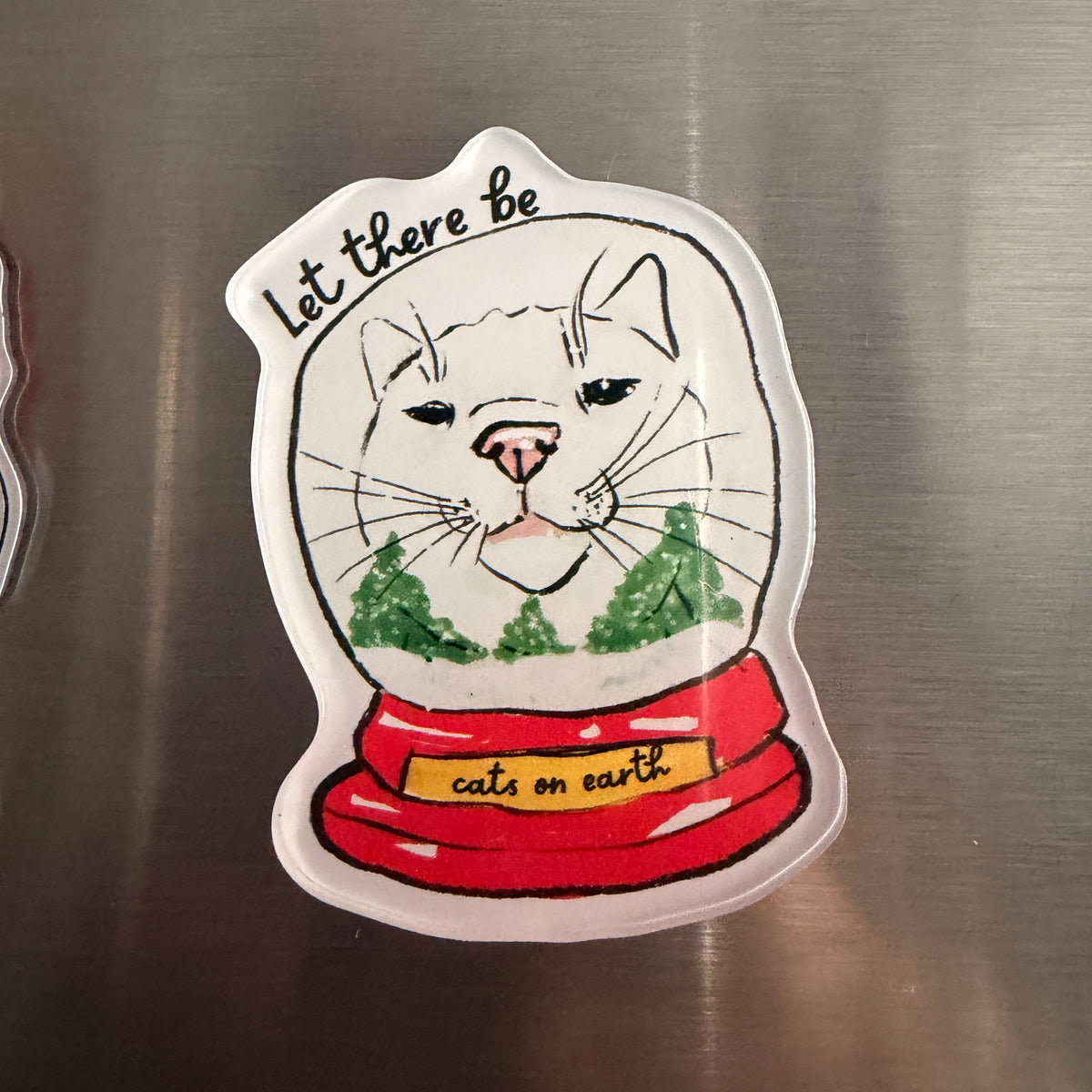 Cats on Earth, Funny Cat Fridge Magnet