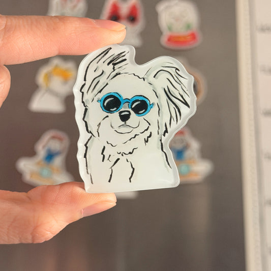 Cool Dog, Funny Dog Fridge Magnet