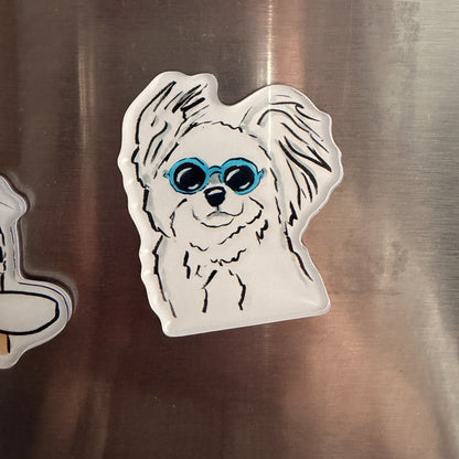 Cool Dog, Funny Dog Fridge Magnet
