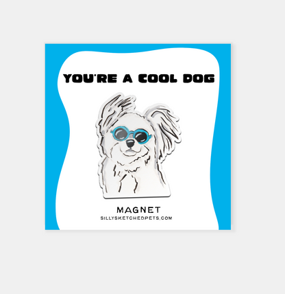 Cool Dog, Funny Dog Fridge Magnet