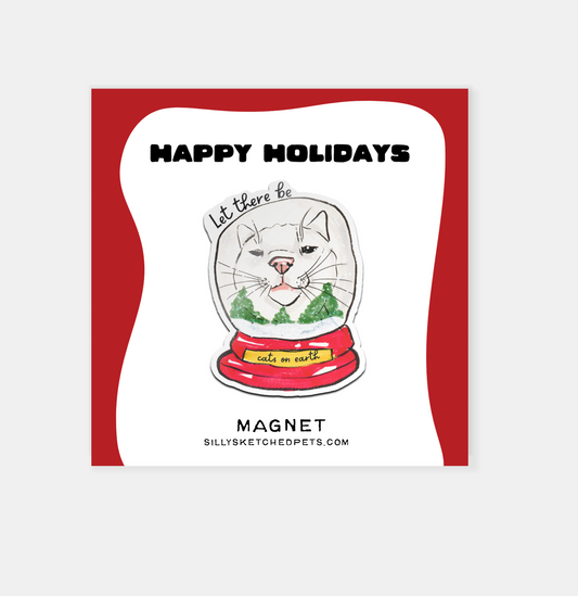 Cats on Earth, Funny Cat Fridge Magnet