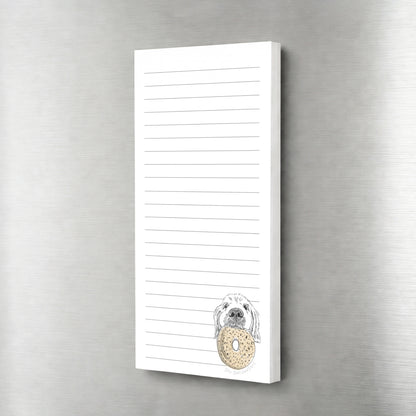 Everything Bagel Dog Magnetic Notepad