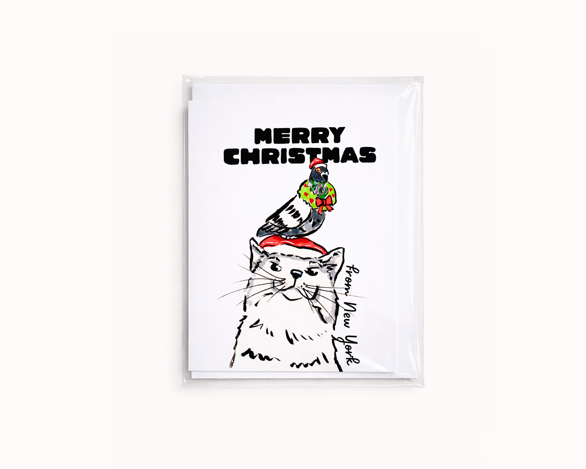 Christmas From New York - Funny Animal Holiday Card