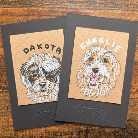 Silly Sketched Pet Portrait