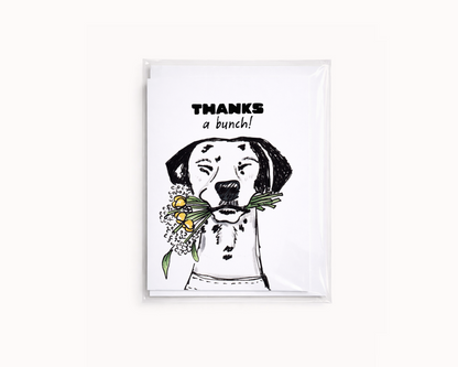Thanks a Bunch - Flower Pun Thank You Card