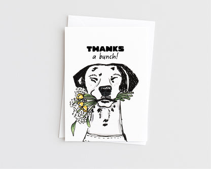 Thanks a Bunch - Flower Pun Thank You Card